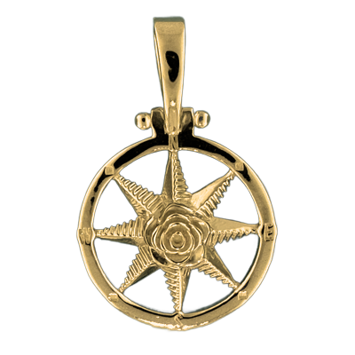 Compass rose pendants in sterling silver.  Original designs from TS. Brown Jewelry.