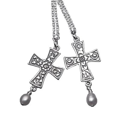 RENAISSANCE CROSS Sterling Silver Pendant