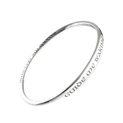 GUIDE ME WAKING - LUKE 2:29-32 Sterling Silver Bracelet