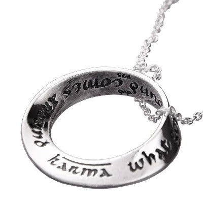 KARMA sterling silver necklace