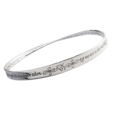 Shakespeare Sonnet Sterling Silver Bracelet