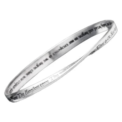 LORD'S PRAYER Bracelet, King James version in Sterling Silver or 14K Gold